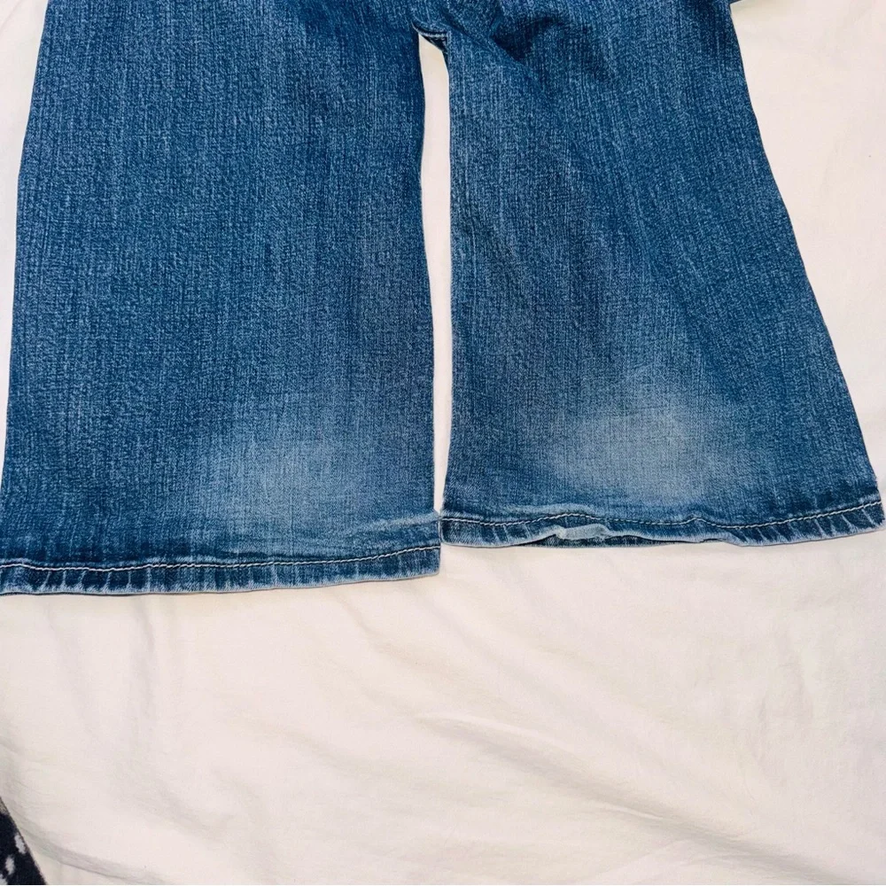 Miss Me Boot Cut Blue Jeans size 33 with Black Details - Picture 9 of 13